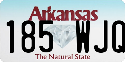 AR license plate 185WJQ