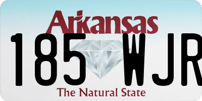 AR license plate 185WJR