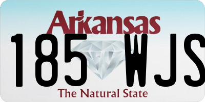 AR license plate 185WJS