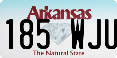 AR license plate 185WJU