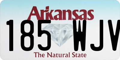 AR license plate 185WJV