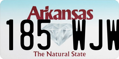 AR license plate 185WJW