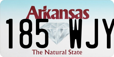 AR license plate 185WJY