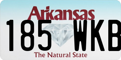 AR license plate 185WKB