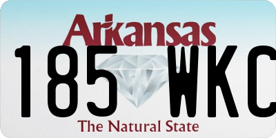 AR license plate 185WKC