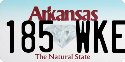 AR license plate 185WKE