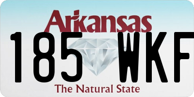 AR license plate 185WKF