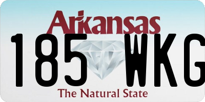 AR license plate 185WKG