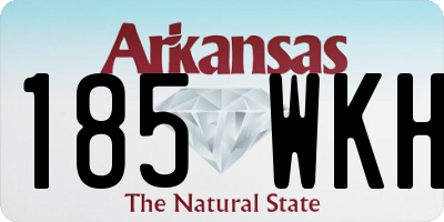 AR license plate 185WKH