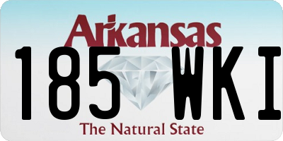 AR license plate 185WKI