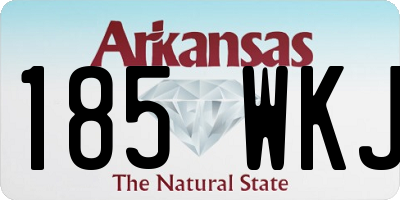 AR license plate 185WKJ