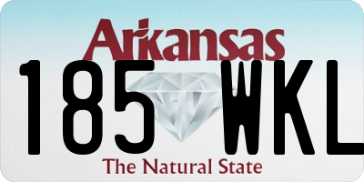 AR license plate 185WKL