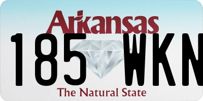 AR license plate 185WKN