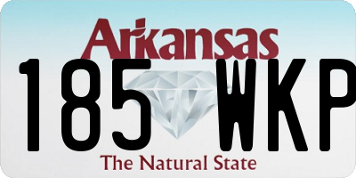 AR license plate 185WKP