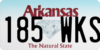 AR license plate 185WKS