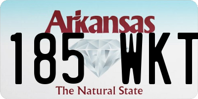 AR license plate 185WKT