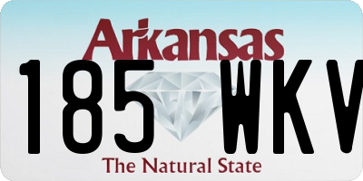 AR license plate 185WKV
