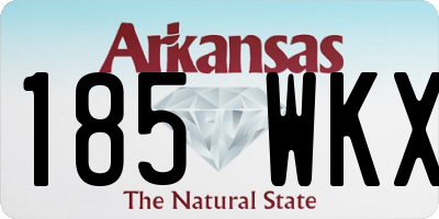 AR license plate 185WKX