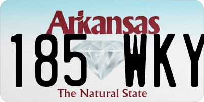 AR license plate 185WKY