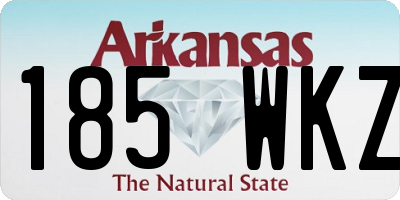AR license plate 185WKZ