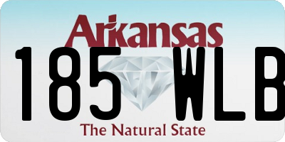 AR license plate 185WLB