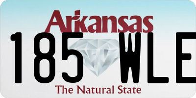 AR license plate 185WLE