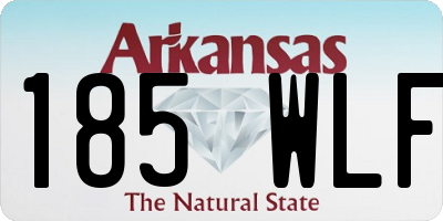 AR license plate 185WLF