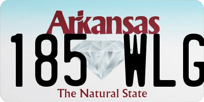AR license plate 185WLG