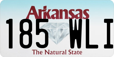AR license plate 185WLI