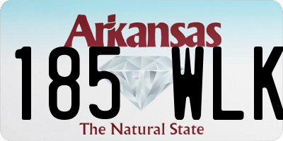 AR license plate 185WLK