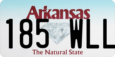 AR license plate 185WLL