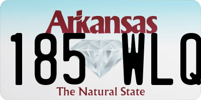 AR license plate 185WLQ