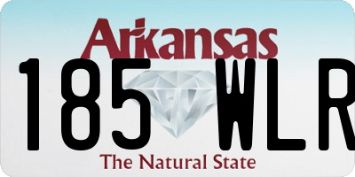 AR license plate 185WLR