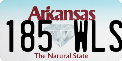 AR license plate 185WLS