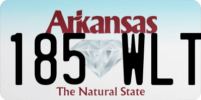 AR license plate 185WLT
