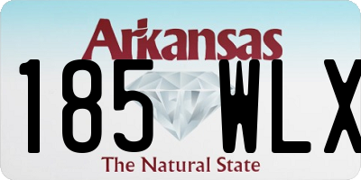 AR license plate 185WLX