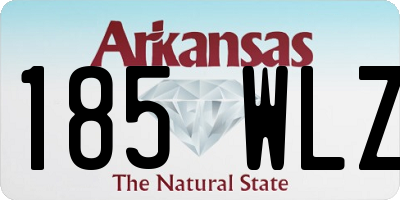 AR license plate 185WLZ
