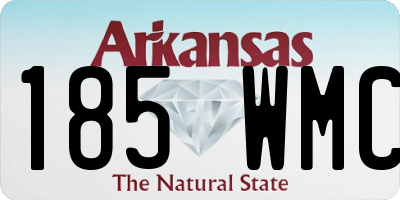 AR license plate 185WMC
