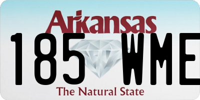 AR license plate 185WME