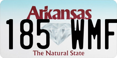 AR license plate 185WMF