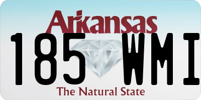 AR license plate 185WMI