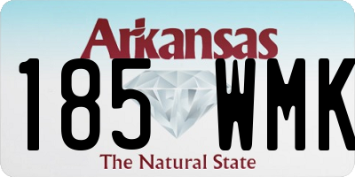 AR license plate 185WMK