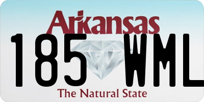 AR license plate 185WML