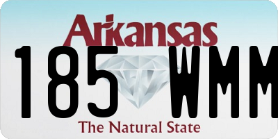 AR license plate 185WMM