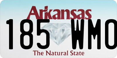 AR license plate 185WMO