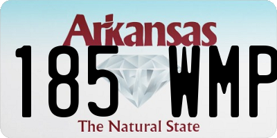 AR license plate 185WMP