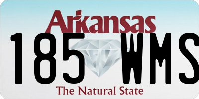AR license plate 185WMS