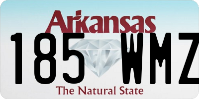 AR license plate 185WMZ