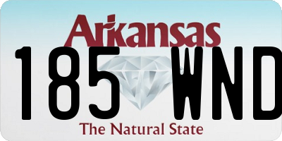 AR license plate 185WND