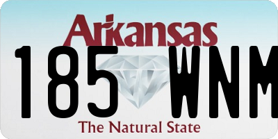 AR license plate 185WNM